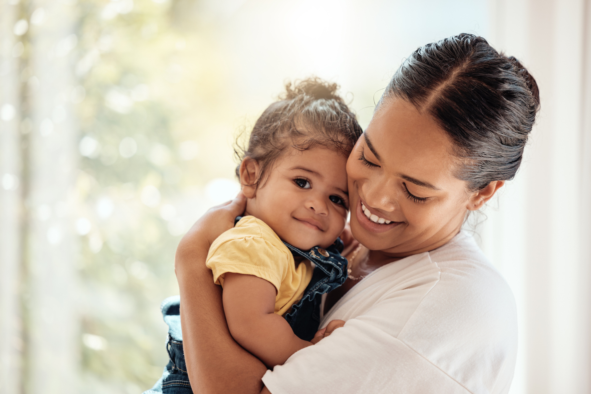 Happy Mom and Girl